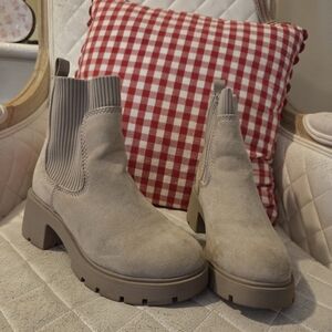 No Boundaries Taupe Ankle Booties